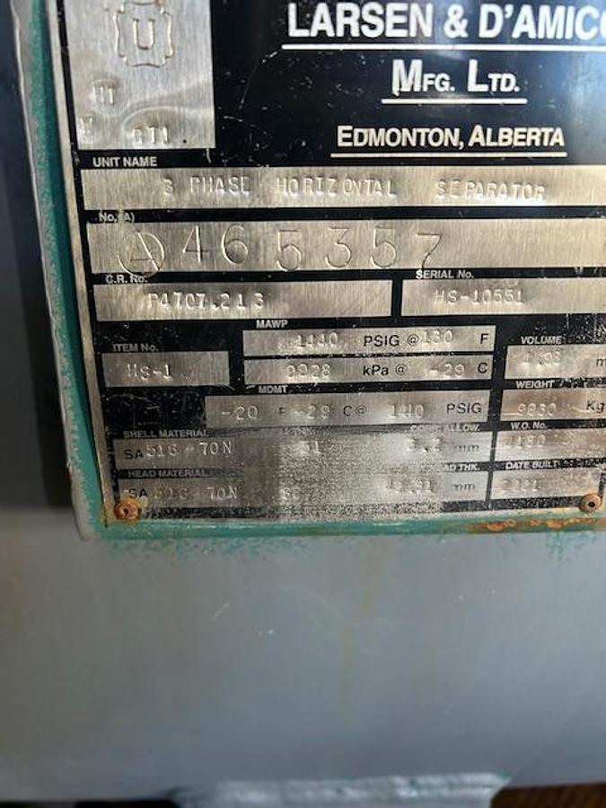 Used 2001 Larsen & D'amico MFG. LTD