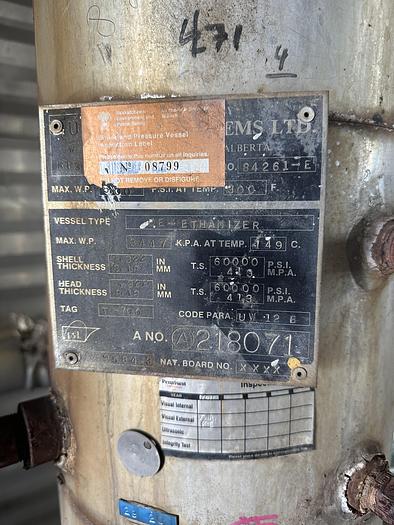 Used 12,000 Gallon 250 PSI LPG Storage Bullet