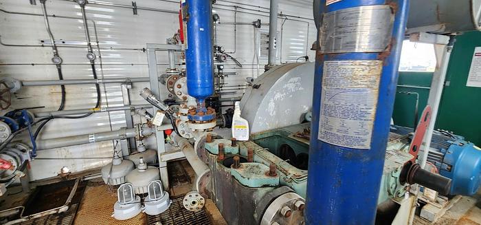 Used Water Injection Building c/w (2) Garner Denver 200 TDE 001 Triplex pumps