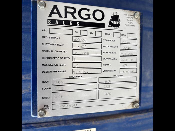 500 BBL Internally Coated