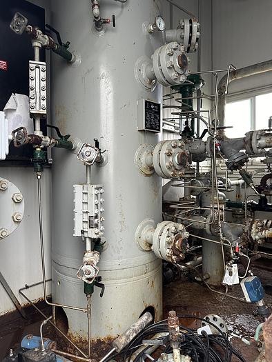 Used 30" 1440 PSI Vertical Sour Separator Package w/Integral 400 BBL Tank