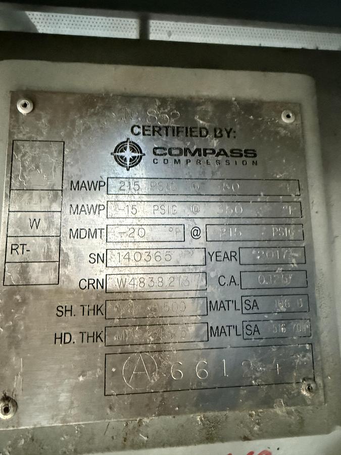 Used 50 HP Ro-Flo VRU Compressor