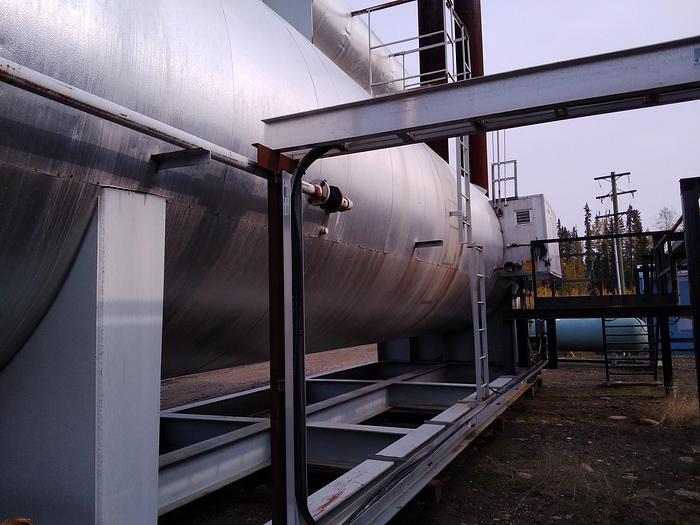 Used 8 MMBTU/Hr. 9' D x 36' L Insulated Shell Lineheater