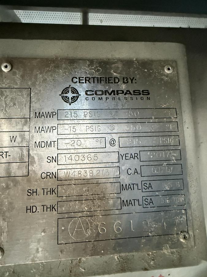 Used 50 HP Ro-Flo VRU Compressor