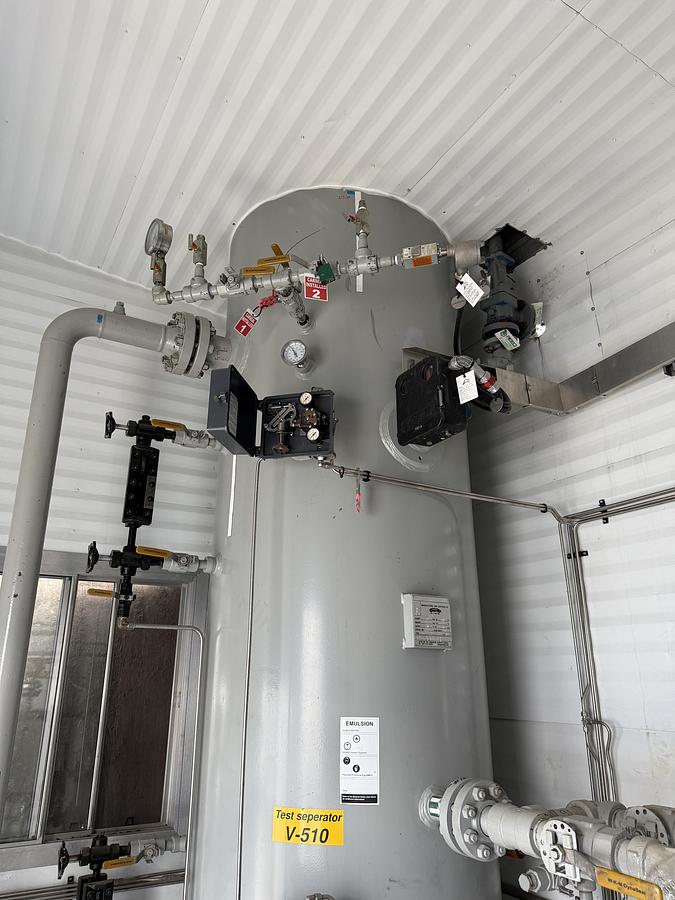 Used 30" 1440 PSI Vertical Sour Separator Package 