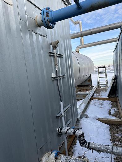 Used 8' x 25' Horizontal 75 PSI Rushton Free Water Knock Out