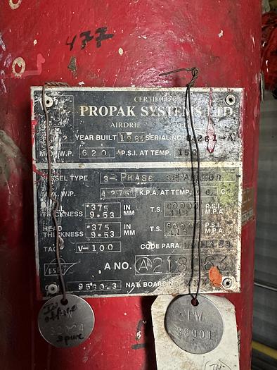 Used 12,000 Gallon 250 PSI LPG Storage Bullet