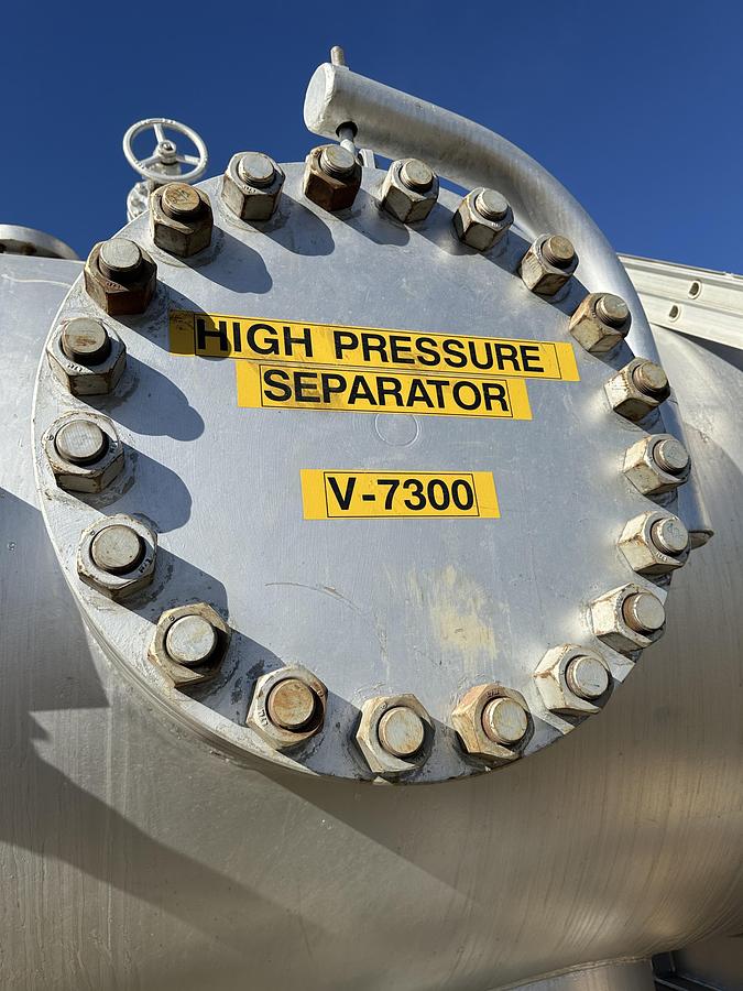 Used 72" x 30' 1305 PSI Sour Horizontal Separator Vessel w/ water boot - 16015