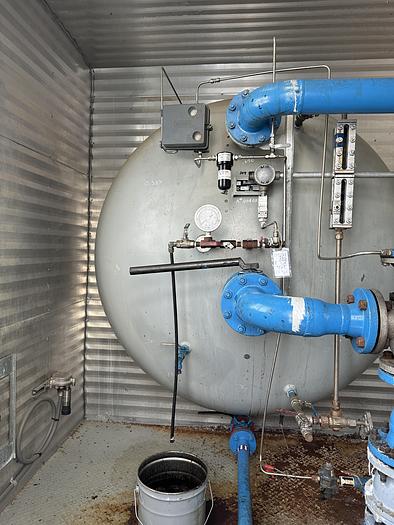 Used 8' x 25' Horizontal 75 PSI Rushton Free Water Knock Out