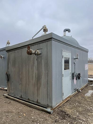 Used 16" 1440 PSI Vertical Separator Package w/Integral 100 Bbl Double Wall Fiberglass Tank