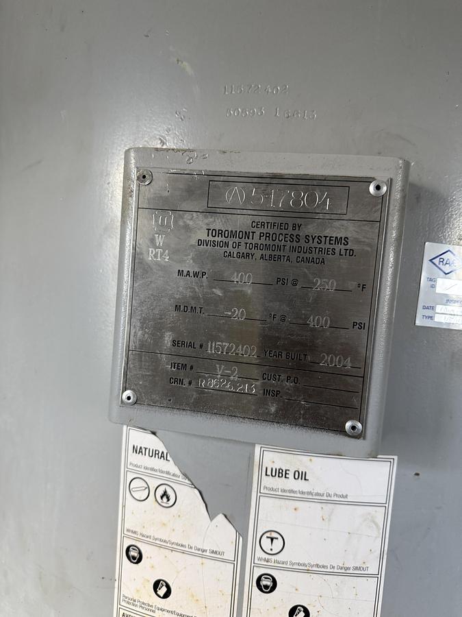 Used 620 HP Waukeshau H24GL Driven Ariel JG2 Compressor