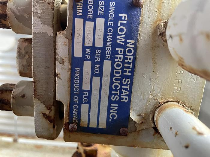 Used 16" 1440 PSI Vertical Separator Package w/Integral 100 Bbl Double Wall Fiberglass Tank