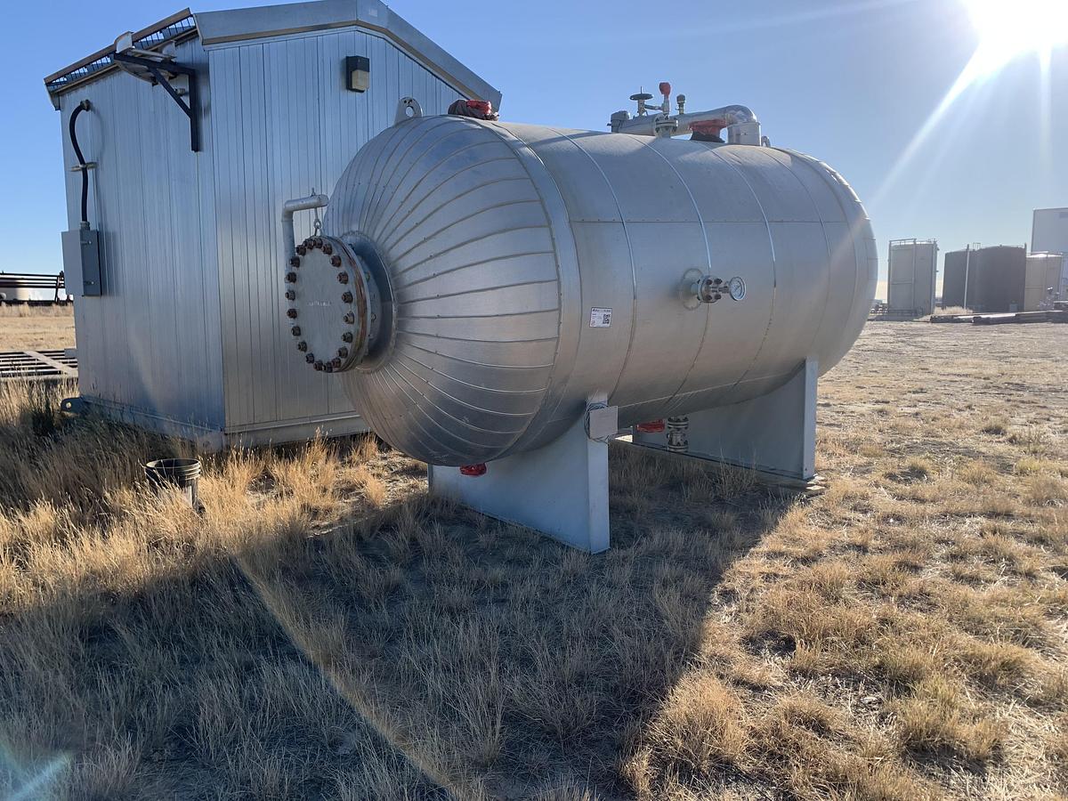 Used 72" x 10' 50 BBL Internally Coated FKOD c/w Heat Coil