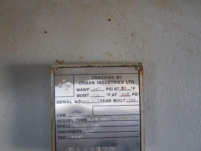 Used 42” x 16’ 1800# SOUR Orban 3 Phase Horizontal Separator Package