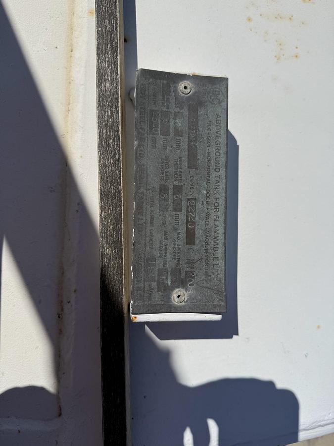 Used 22,000 Litre Double Walled tank