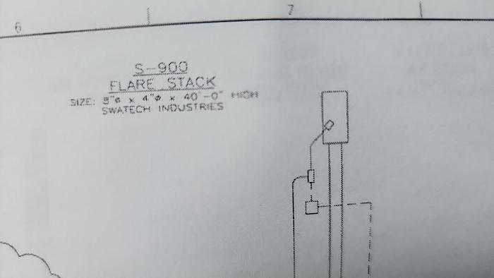Used 100 BBL Double Wall 14.9 PSI 84" x 15' Flare KO