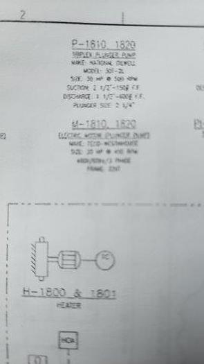Used Triplex T30 pump package