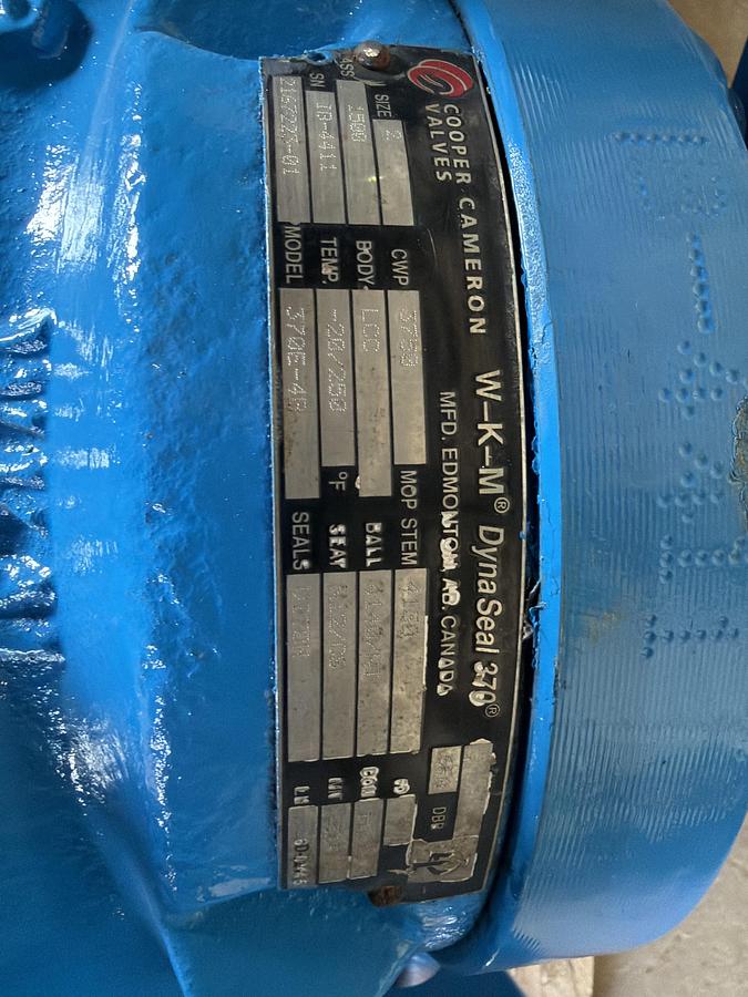 Used Cameron W-K-M, 2", 1500#, Dyna Seal 370, 370E-4B #16200