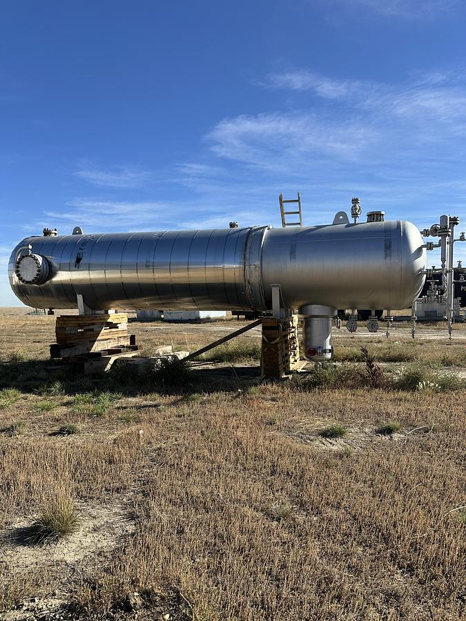 Used 72" x 30' 1305 PSI Sour Horizontal Separator Vessel w/ water boot - 16015