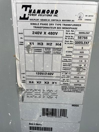 Used 60 KW Field Run Stamford Newage Dual Fuel Genset w/GM 5.7L Driver