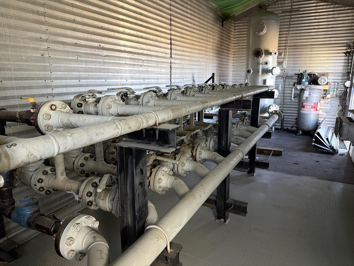 Used 30" 1440 PSI Sour Vertical Test Separator w/12 Well Header System - 15826