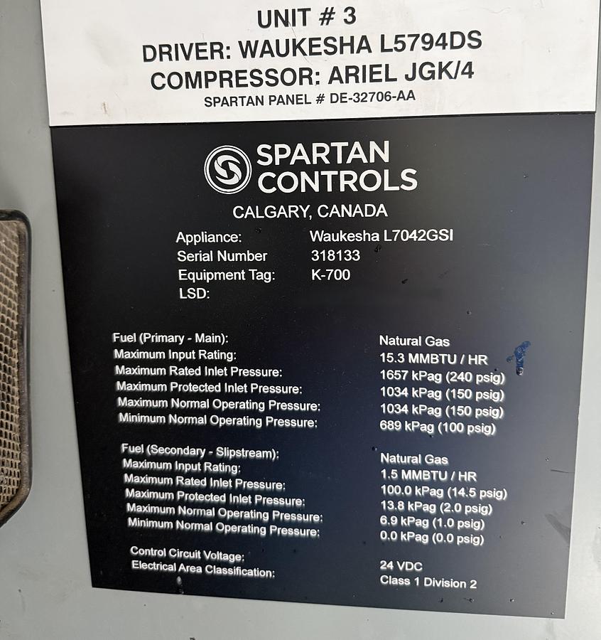 Used Waukesha L5794DS Ariel JGK/4 Compressor #16230