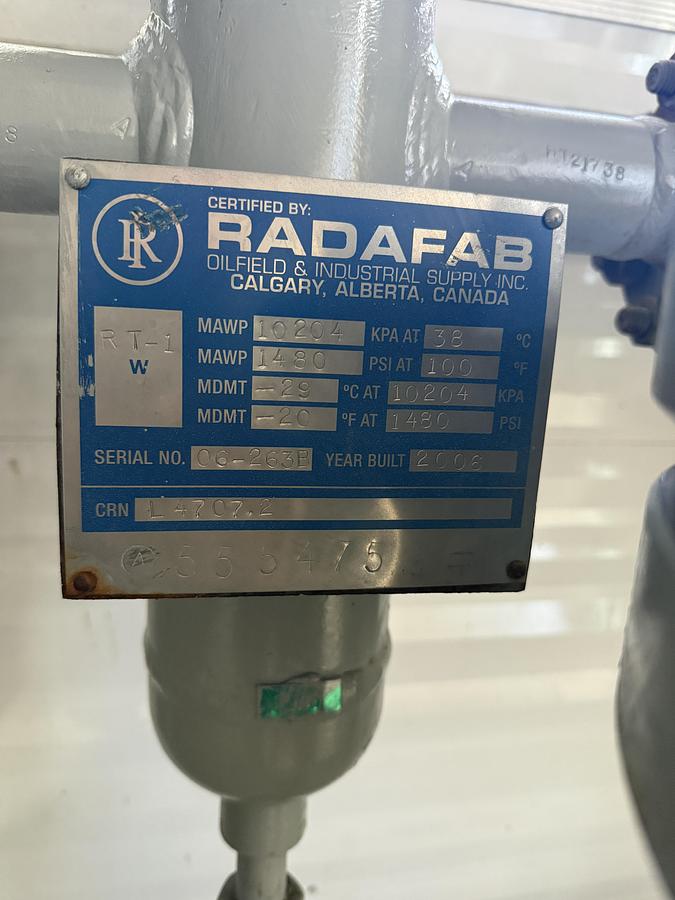 Refurbished 36" 1315 PSI Vertical Sour Separator - 16016