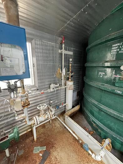 Used 16" 1440 PSI Vertical Separator Package w/Integral 100 Bbl Double Wall Fiberglass Tank