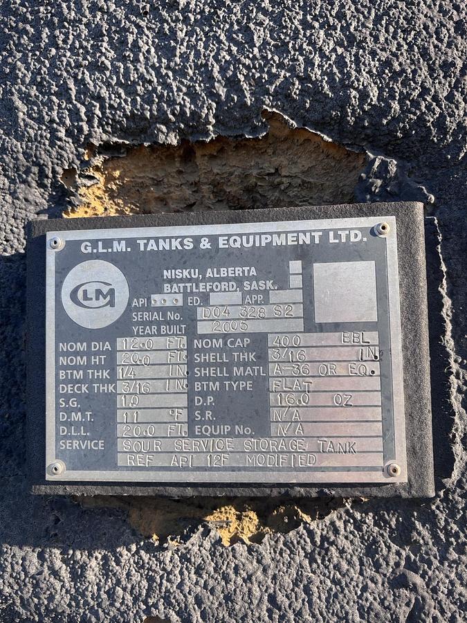 Used 400 BBL Heated and Insulated Tank