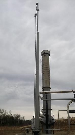 Used 25 BBL 50 PSI Sour Internally Coated Flare Knockout