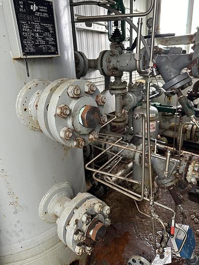 Used 30" 1440 PSI Vertical Sour Separator Package w/Integral 400 BBL Tank