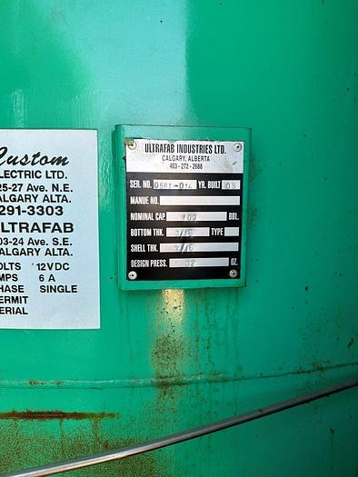 Used 100 BBL Double Wall Heated Internally Coated Tank