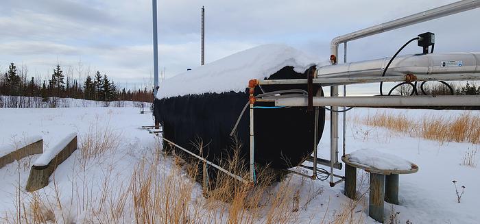 Used 100 BBL Double Wall 14.9 PSI 84" x 15' Flare KO