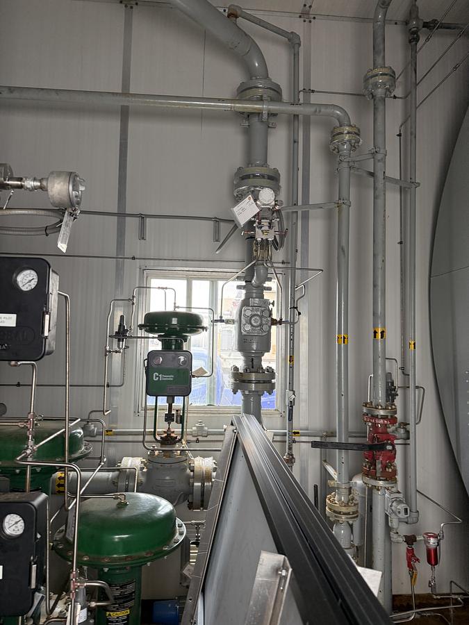 Used 30" 1440 PSI Vertical Sour Separator Package w/Integral 400 BBL Tank