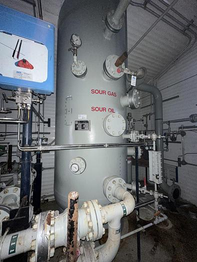 Used 48" 720 PSI Group Separator with 36" 720 PSI Test Separator and 8 Well Inlet Header