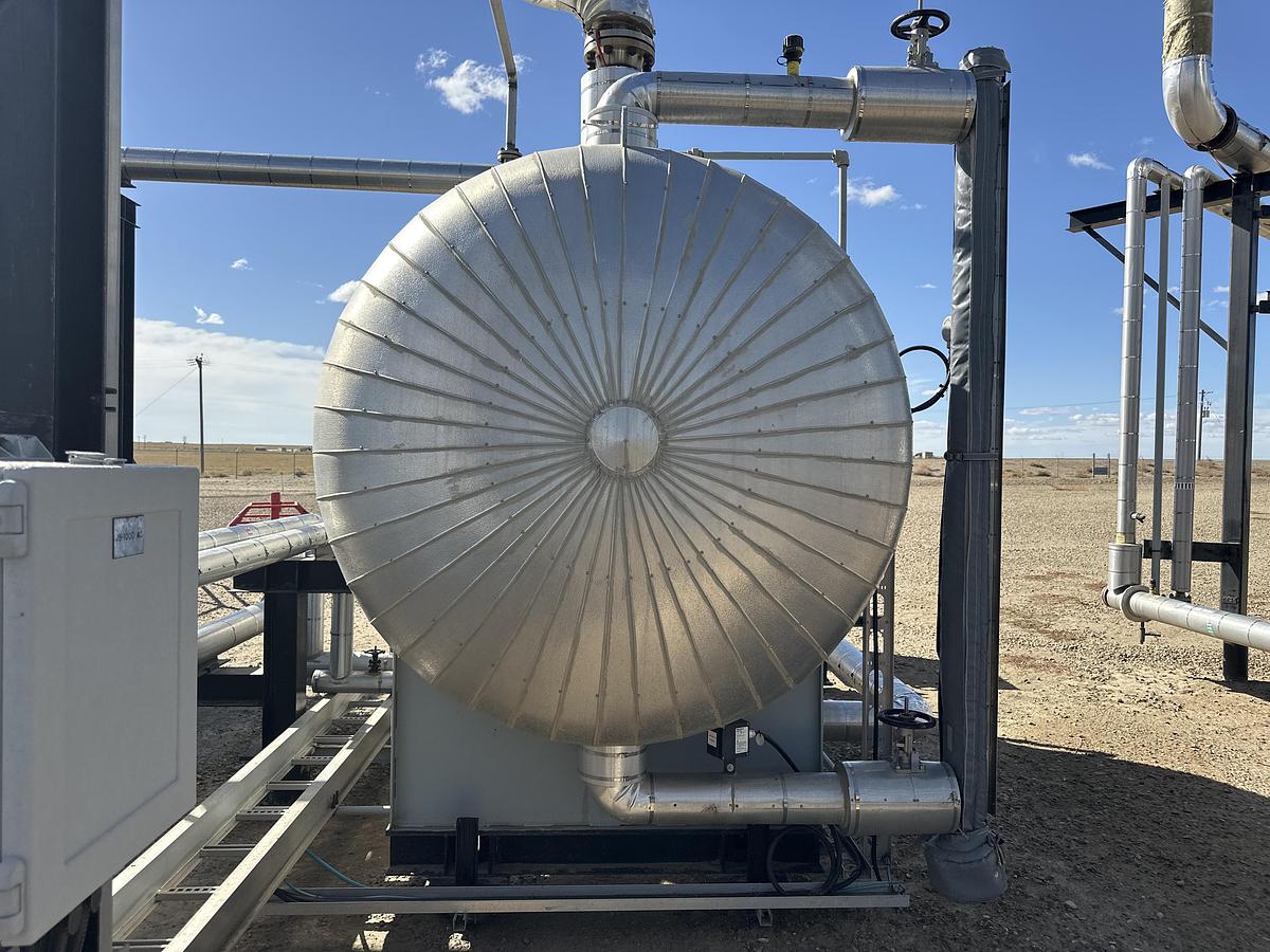 Used 72" x 10' 50 BBL Internally Coated FKOD c/w Heat Coil