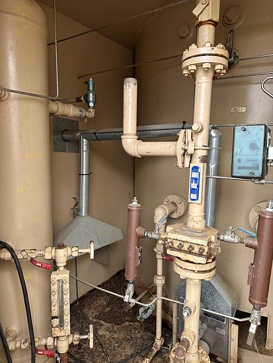 Used 50 Bbl Single Wall 8' D x 7" High Tank with Enclosure