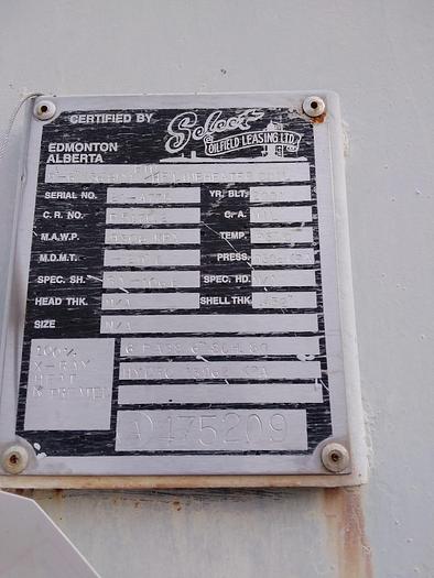 Used 8 MMBTU/Hr. 9' D x 36' L Insulated Shell Lineheater