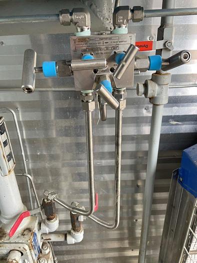 Used 16" 1440 PSI Vertical Separator Package w/Integral 100 Bbl Tank