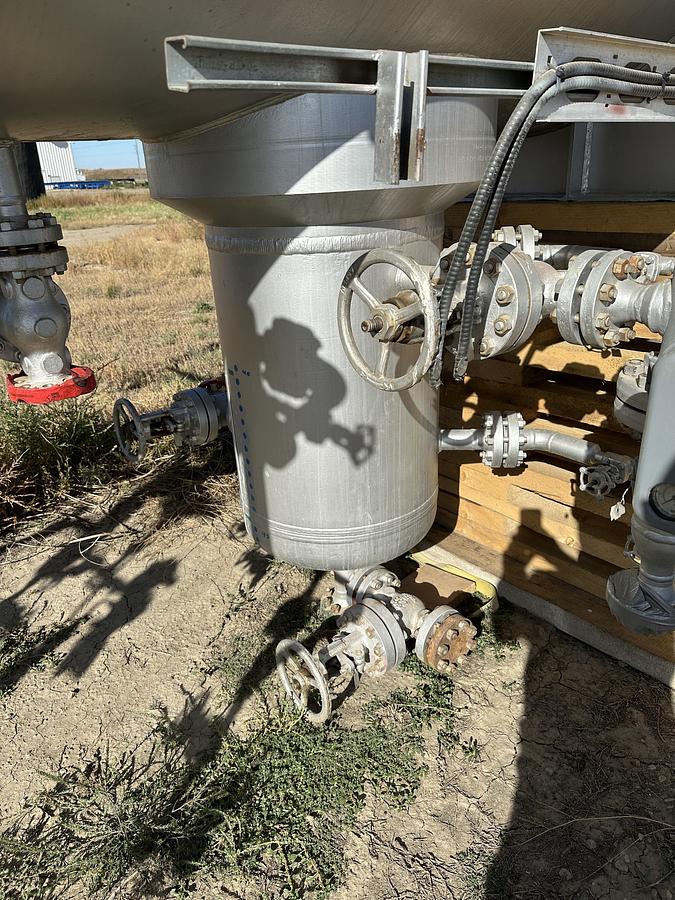 Used 72" x 30' 1305 PSI Sour Horizontal Separator Vessel w/ water boot - 16015