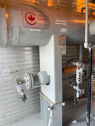 Used 60" x 24' 720 PSI Sour Horizontal 3 Phase Separator Package