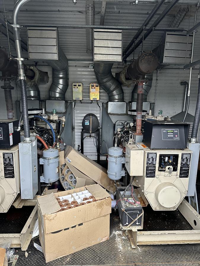Used Dual 130 KW Katolight Generators with GM 8.1 L Natural Gas Engines