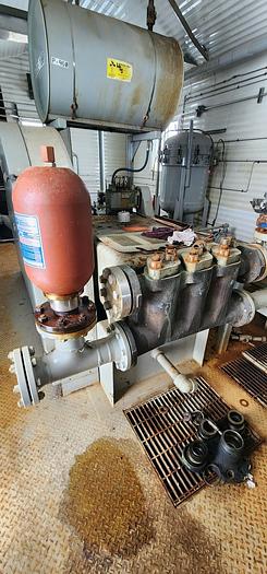 Used Water Injection Building c/w (2) Garner Denver 200 TDE 001 Triplex pumps