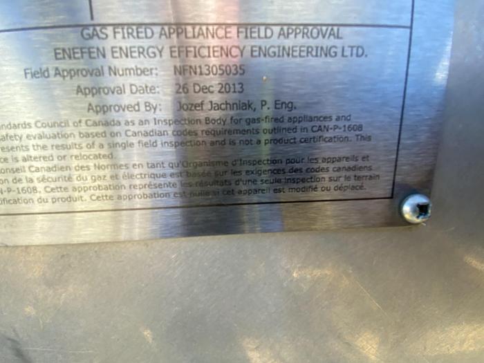 Used 48" x 39' 8 Tray 1315 PSI Dehydrator Package