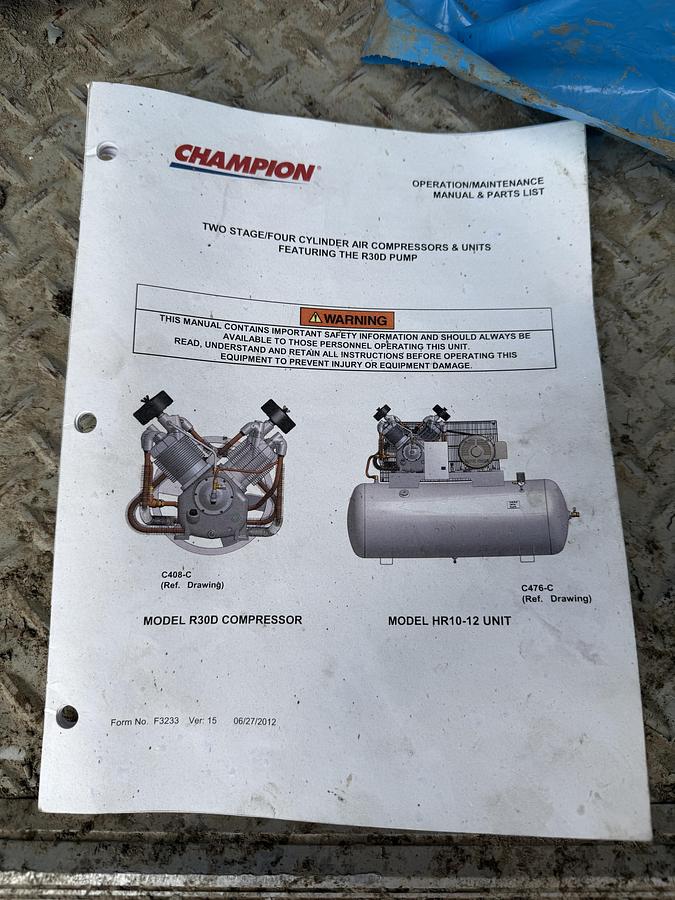 Used Dual Air/Instrument Air Compressor