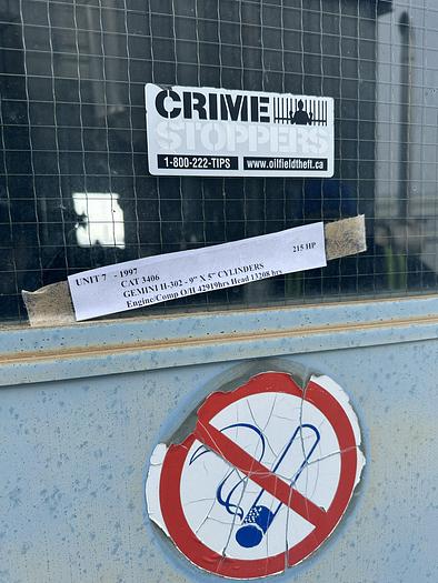 Used 215HP Gemini H-302/Cat 3406 Reciprocating Compressor