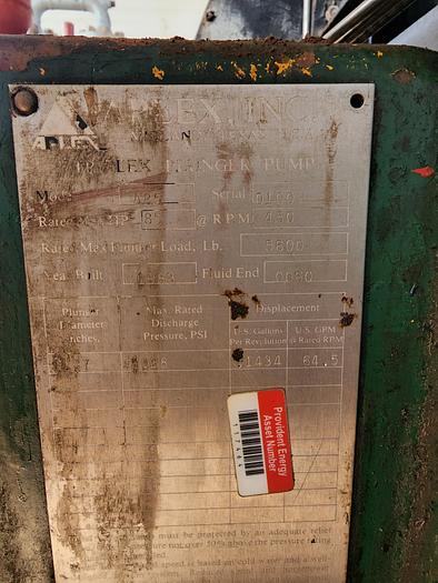 Used Dual Triplex Plunger Pump Package