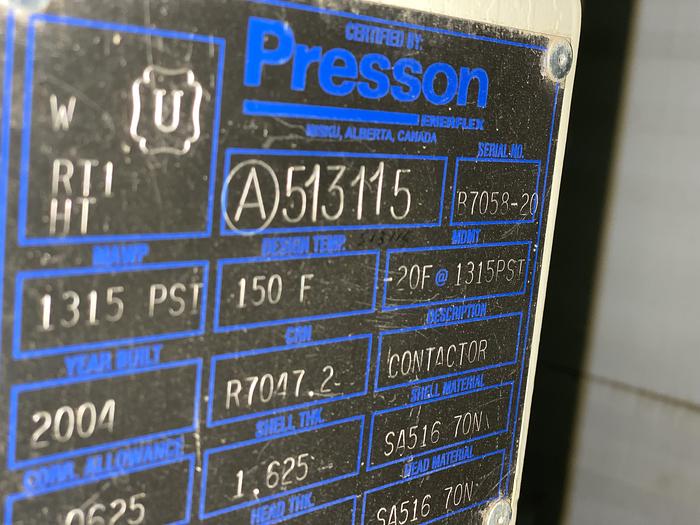 Used 48" x 39' 8 Tray 1315 PSI Dehydrator Package