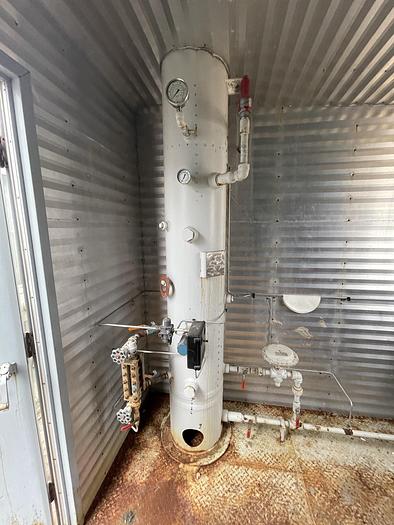 Used 16" 1440 PSI Vertical Separator Package w/Integral 100 Bbl Double Wall Fiberglass Tank