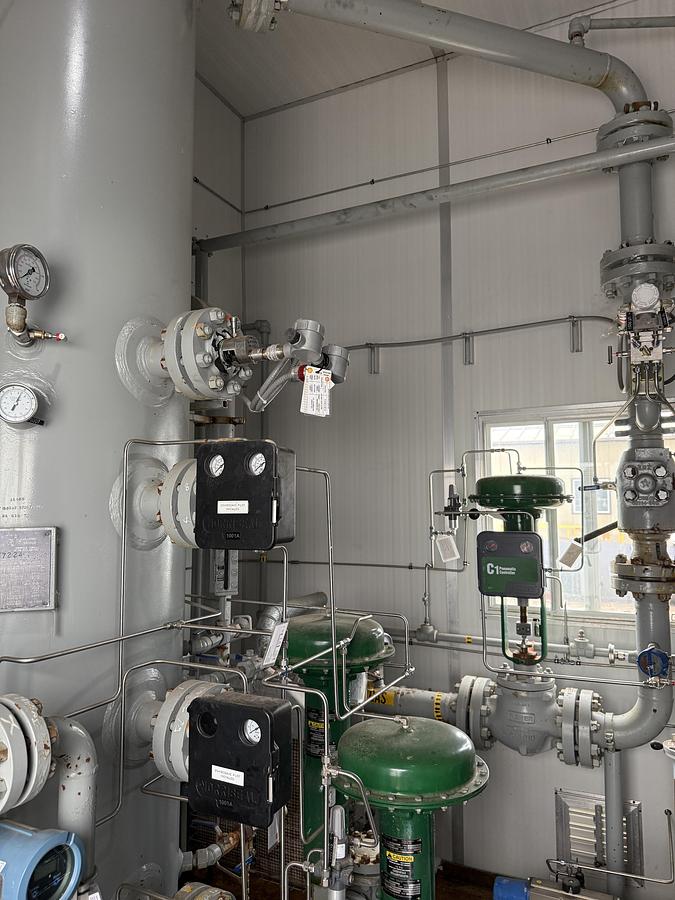 Used 30" 1440 PSI Vertical Sour Separator Package w/Integral 400 BBL Tank